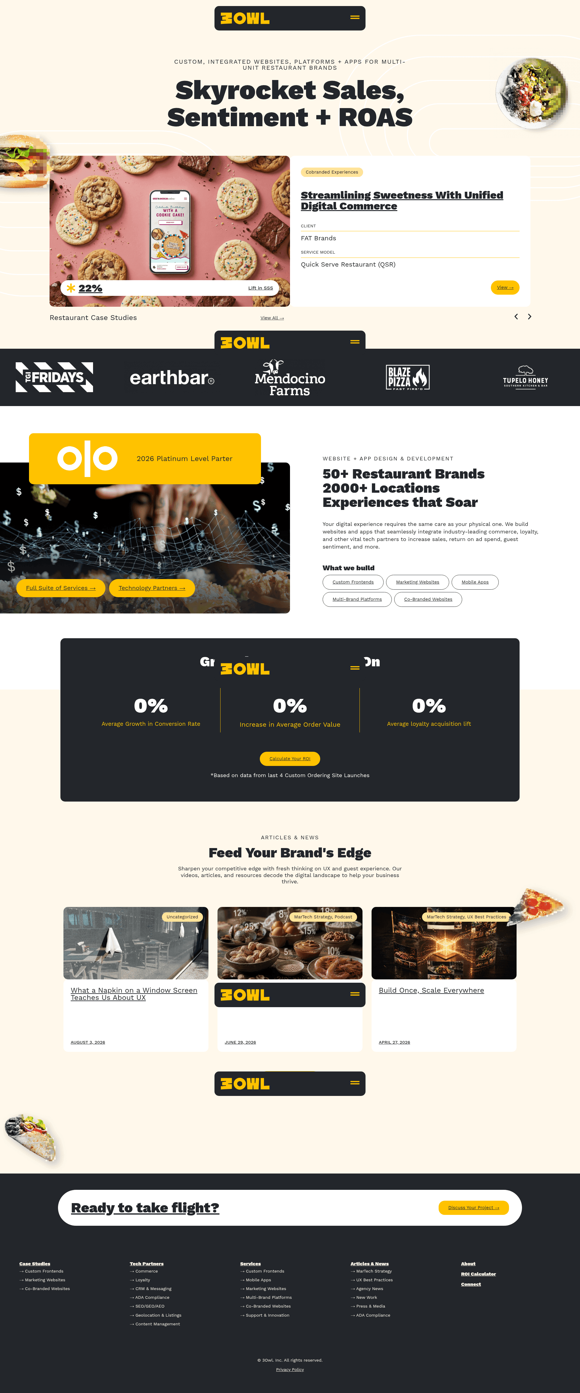 3 Owl website screenshot