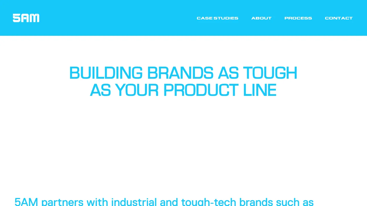 5AM website screenshot