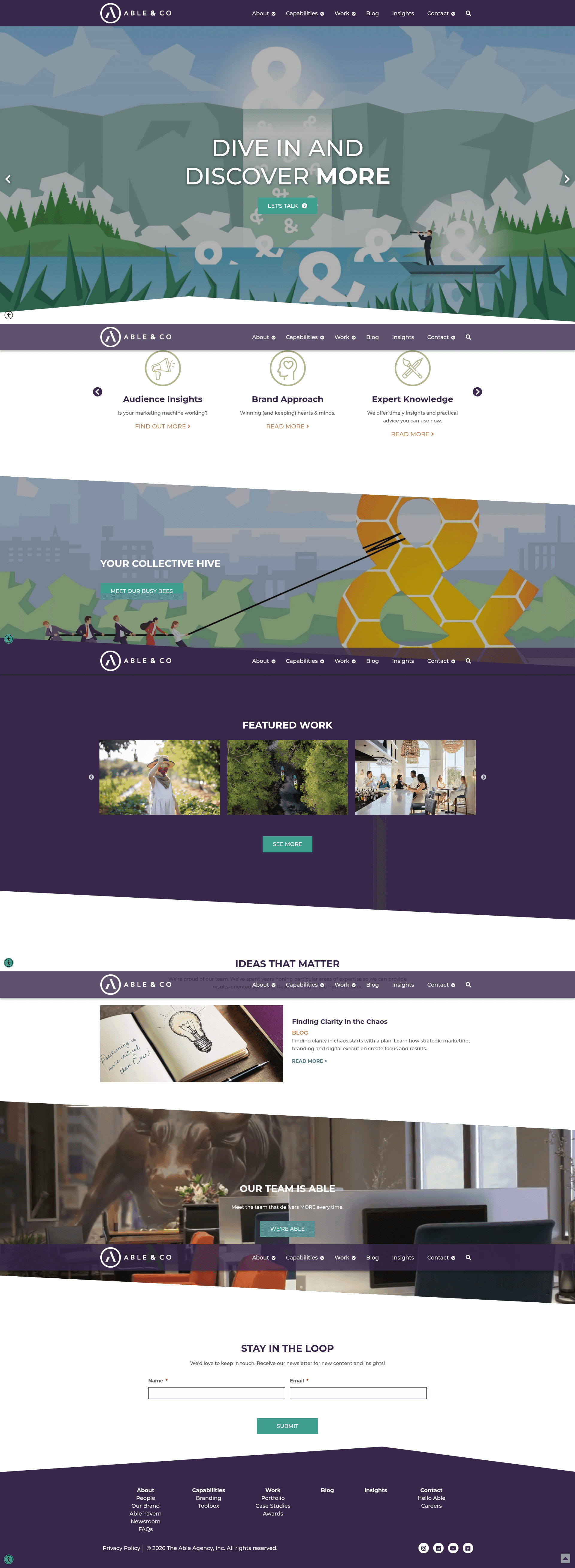 Able&Co. website screenshot