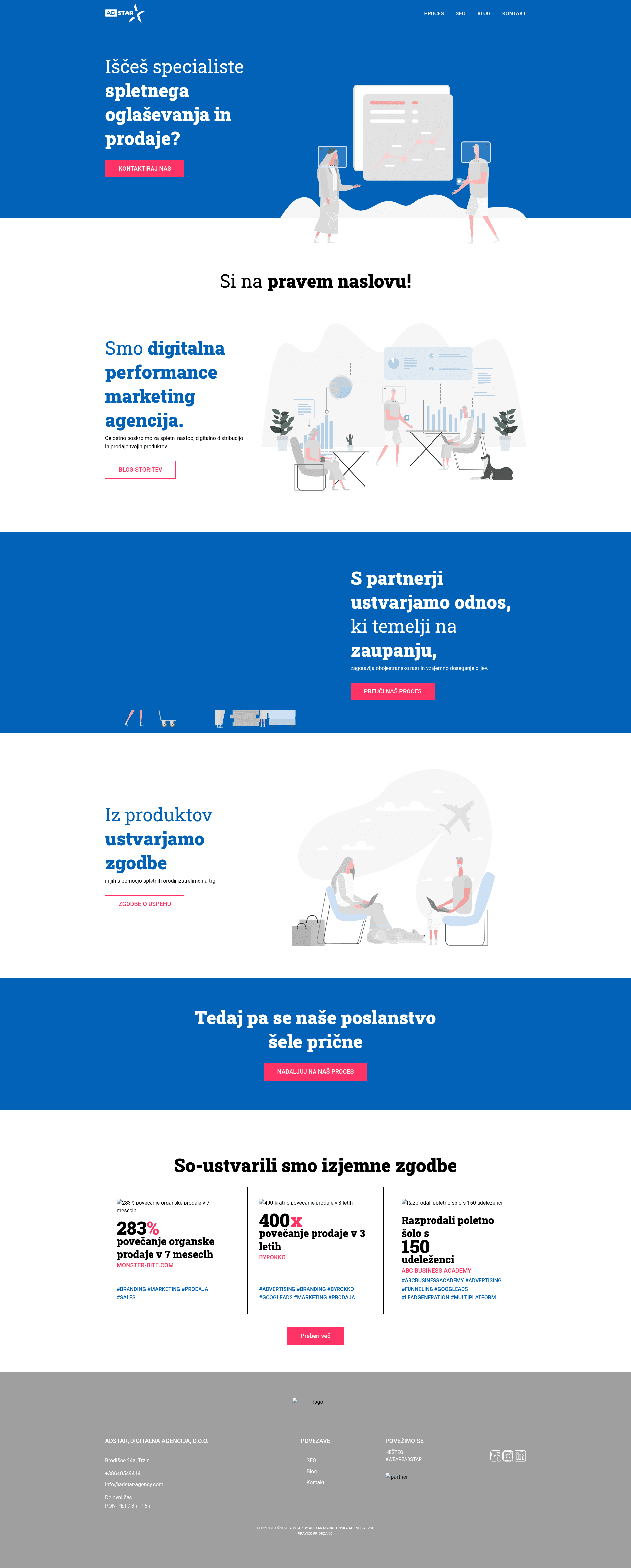 AdStar website screenshot