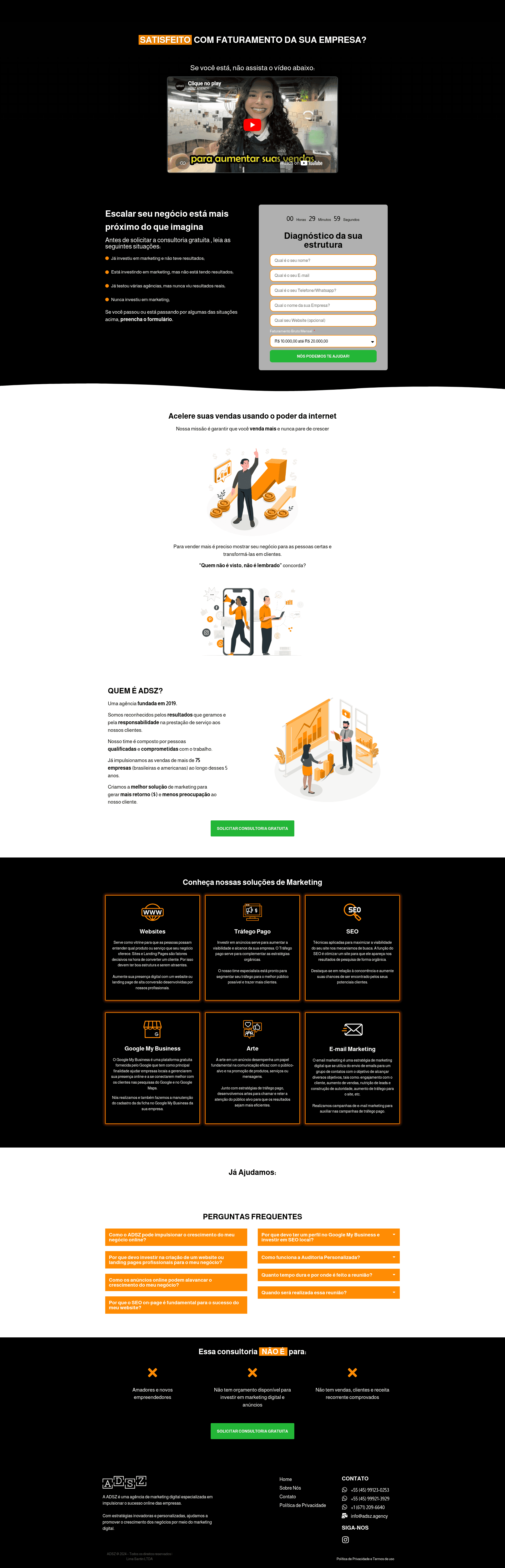 Adsz website screenshot