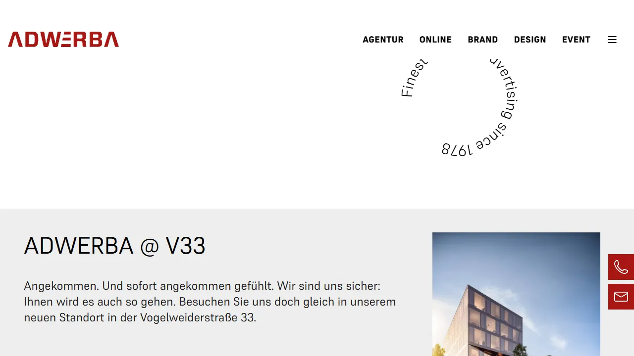 Screenshot of ADWERBA