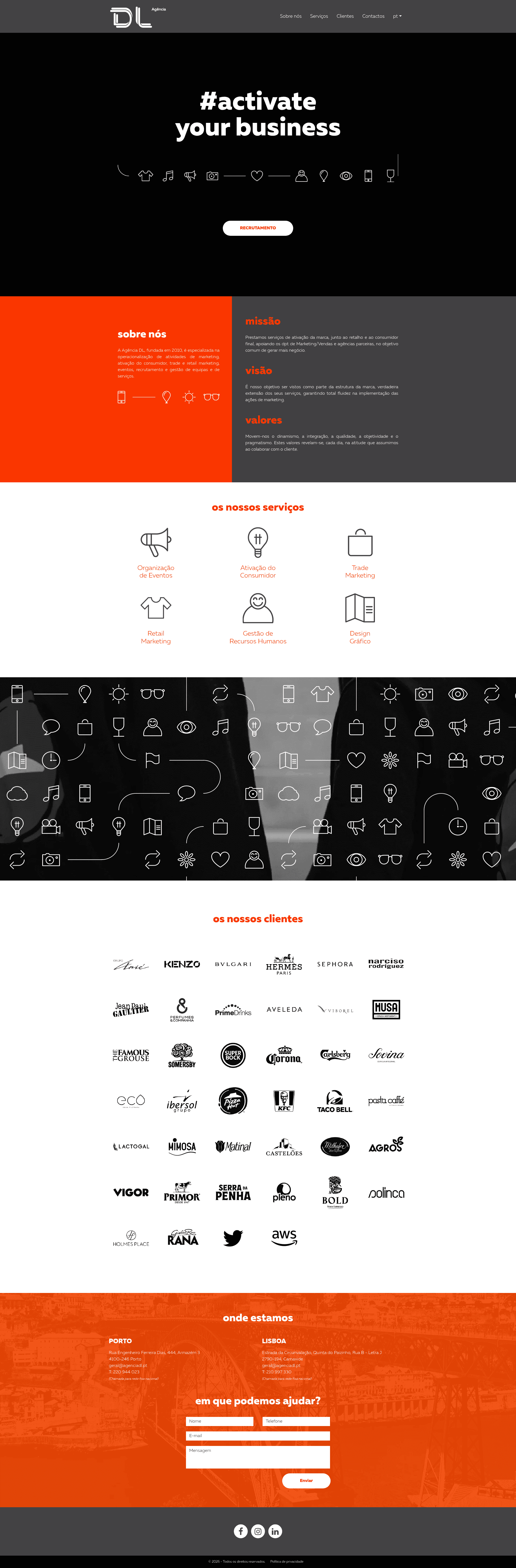 Agência DL website screenshot