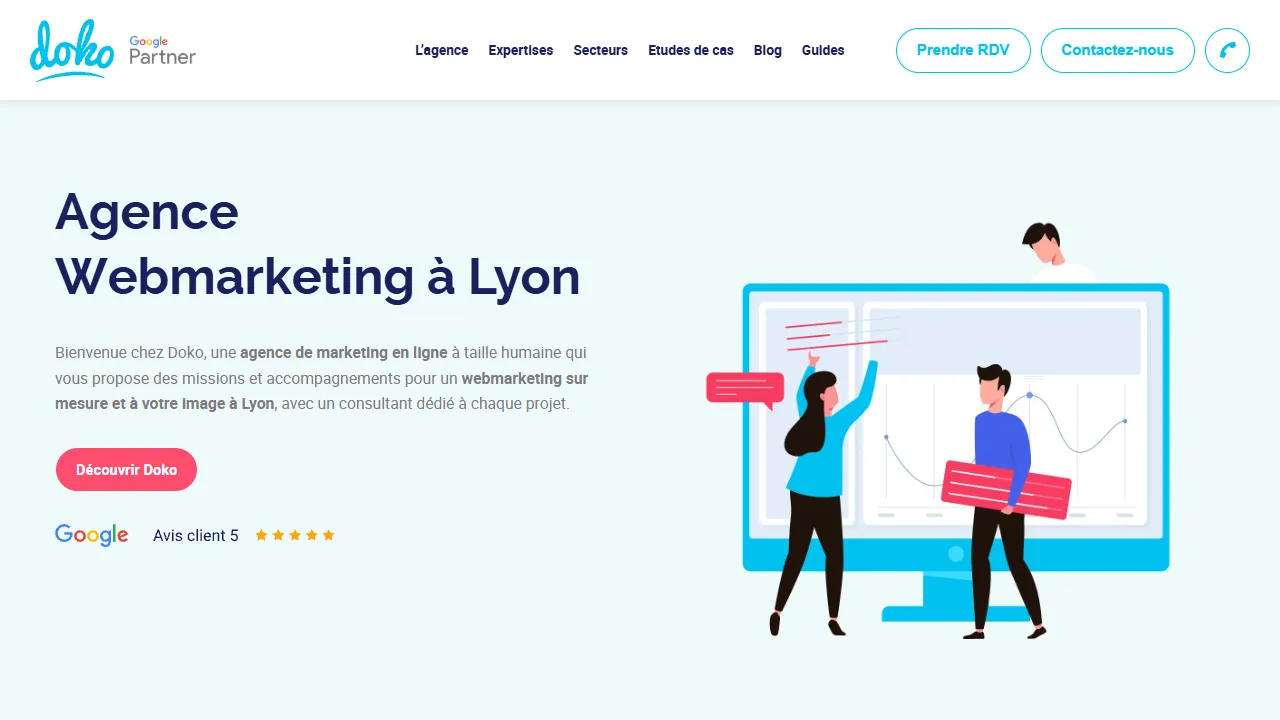 Agence Doko website screenshot