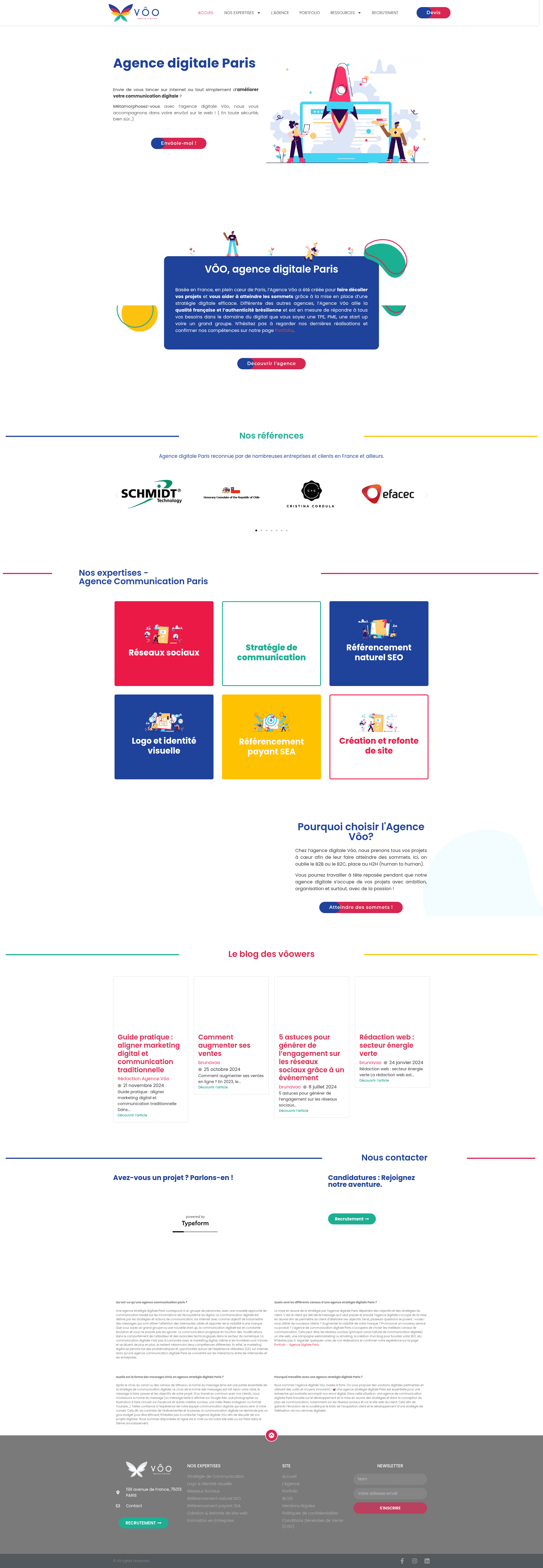 Agence Vôo website screenshot