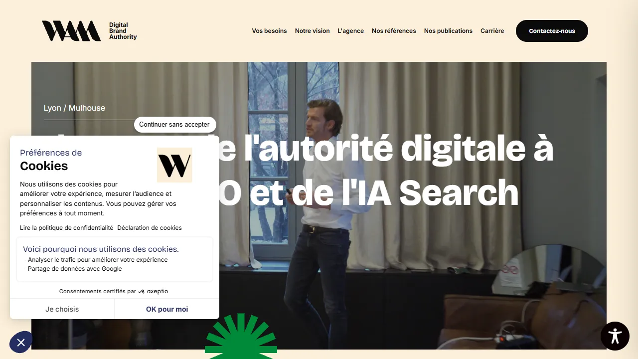 Screenshot of Agence WAM