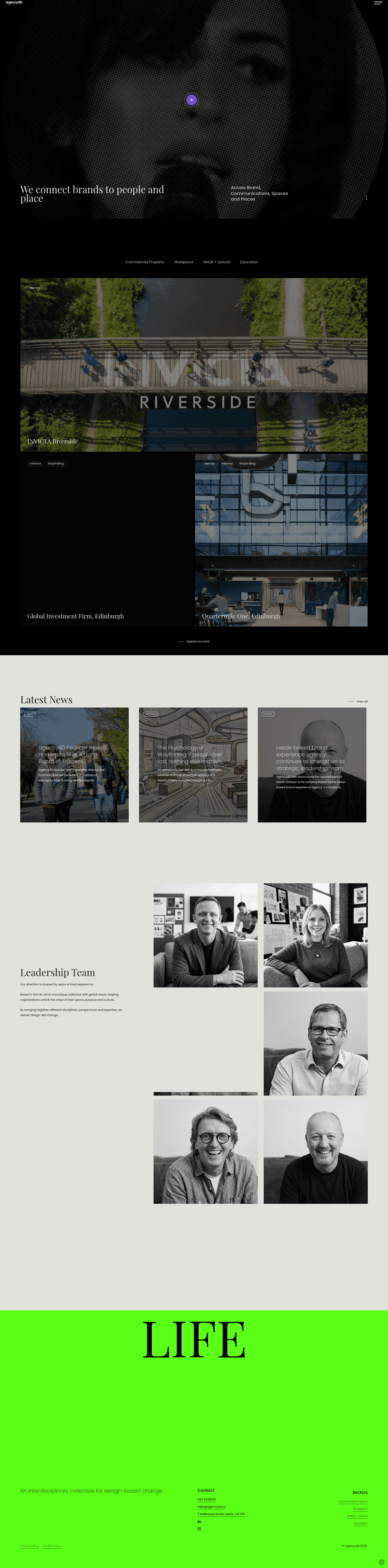 agency4D website screenshot