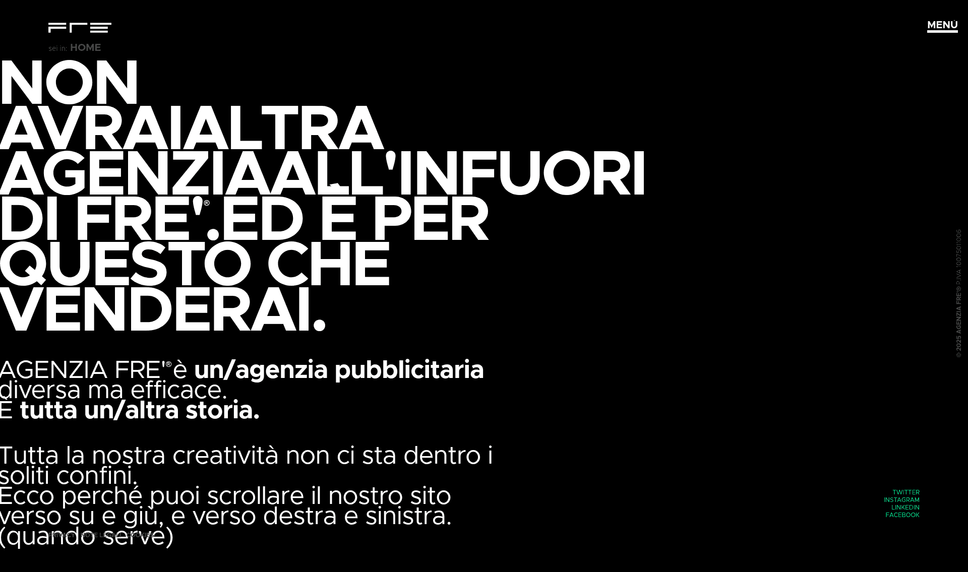 Agenzia Fre' website screenshot