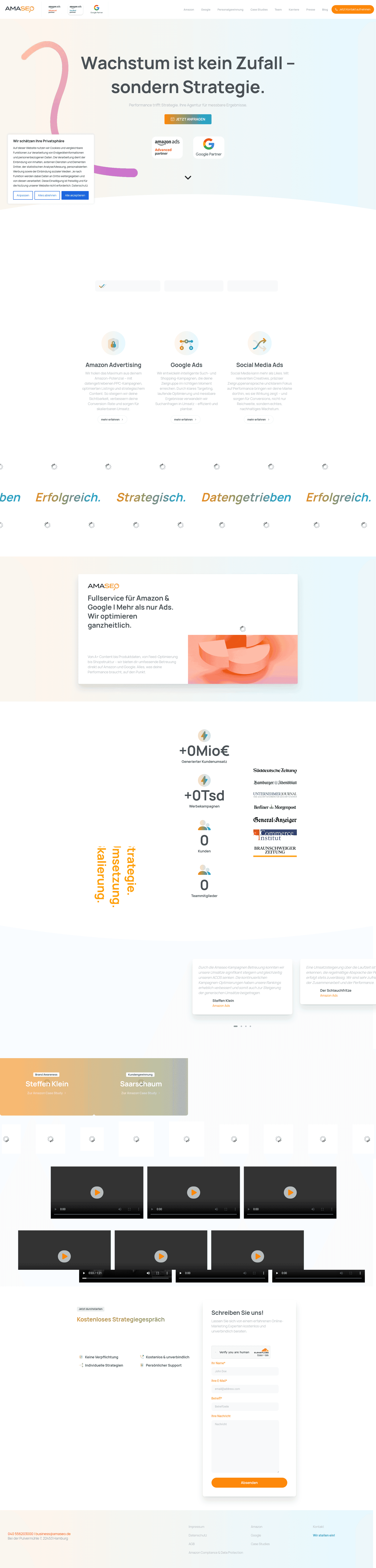 Amaseo website screenshot