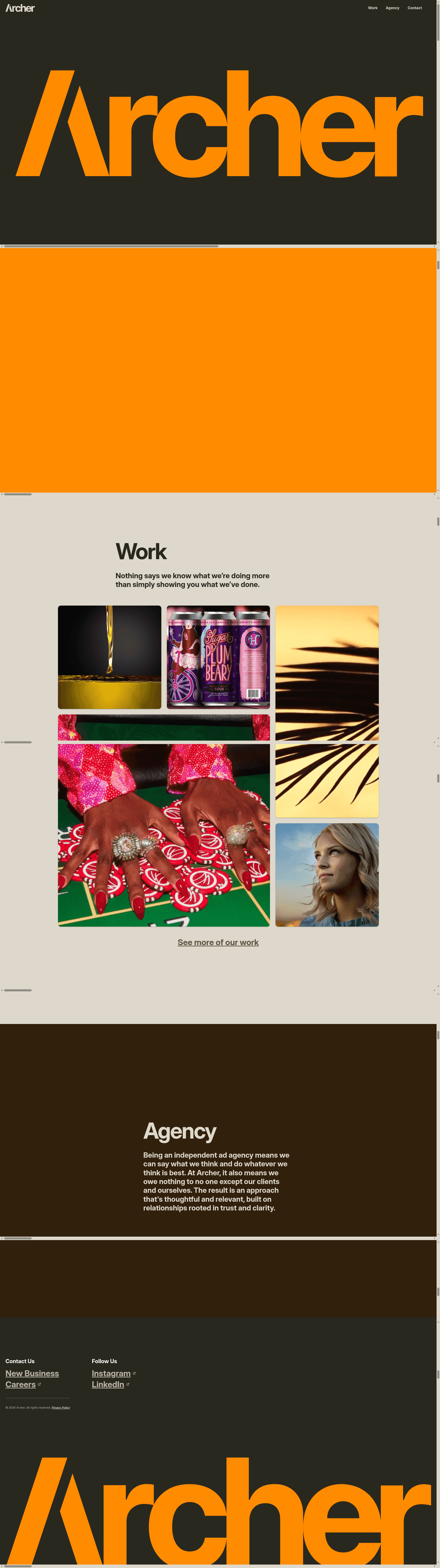 Archer website screenshot