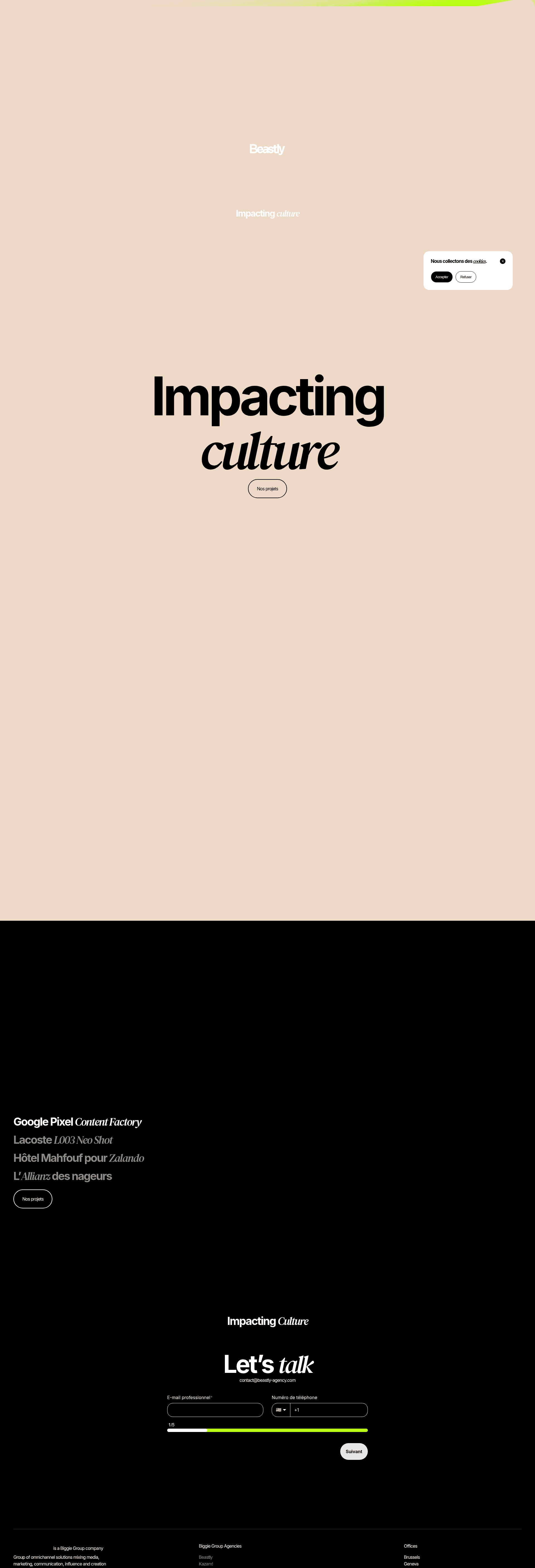 Beastly website screenshot