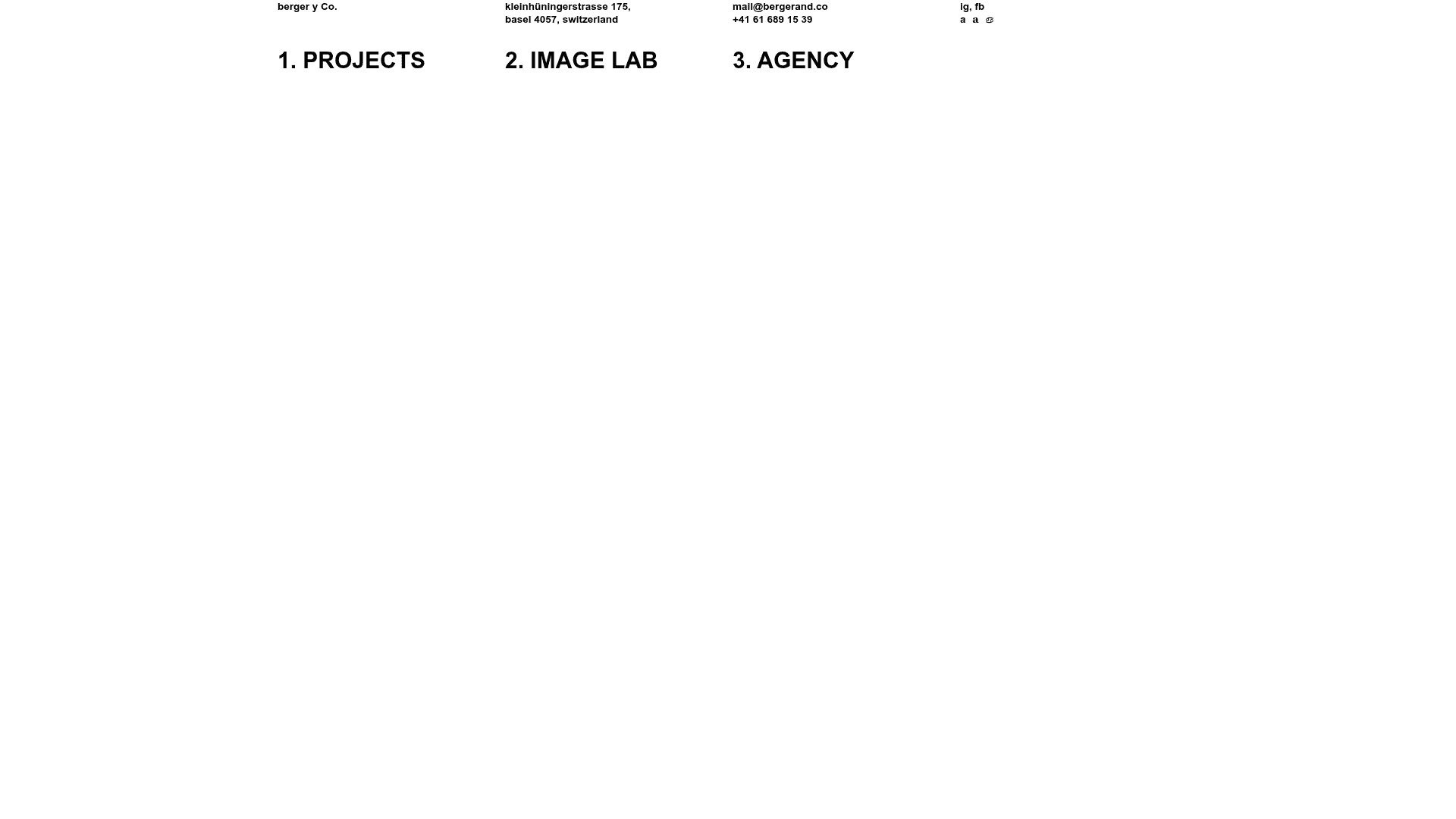 berger + website screenshot