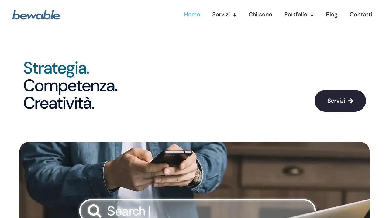 Bewable website screenshot