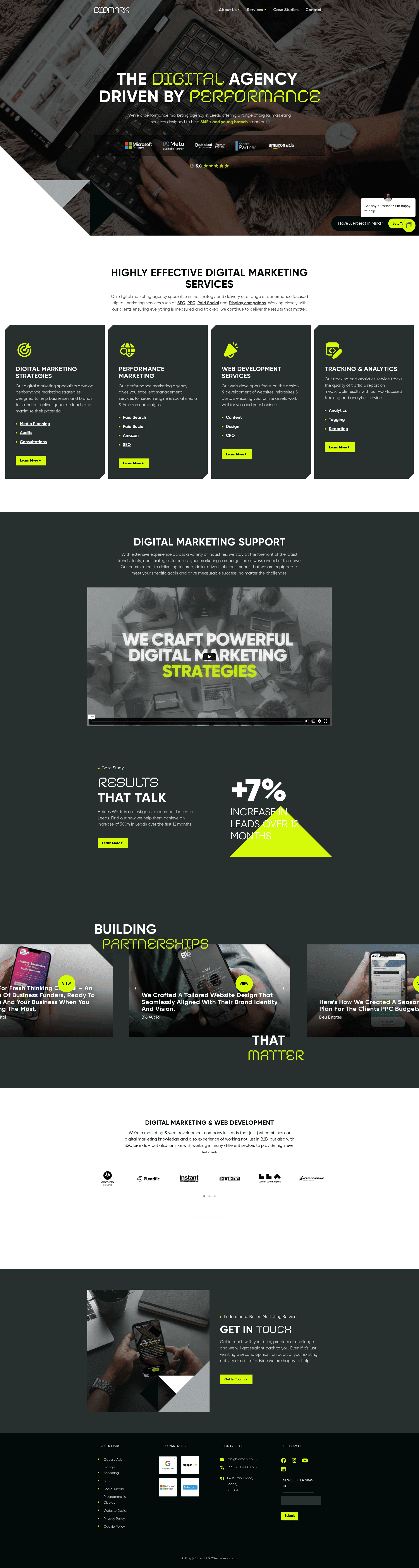 Bidmark website screenshot