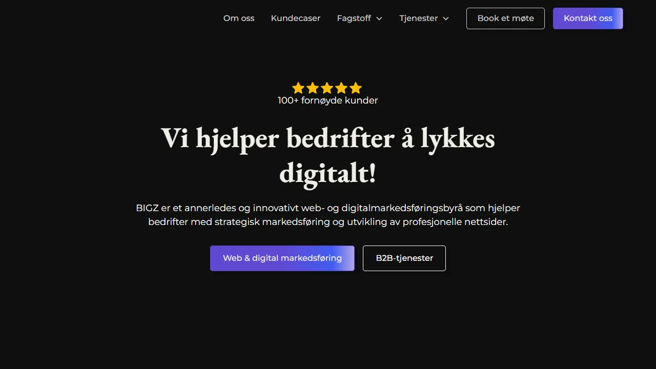Bigz website screenshot