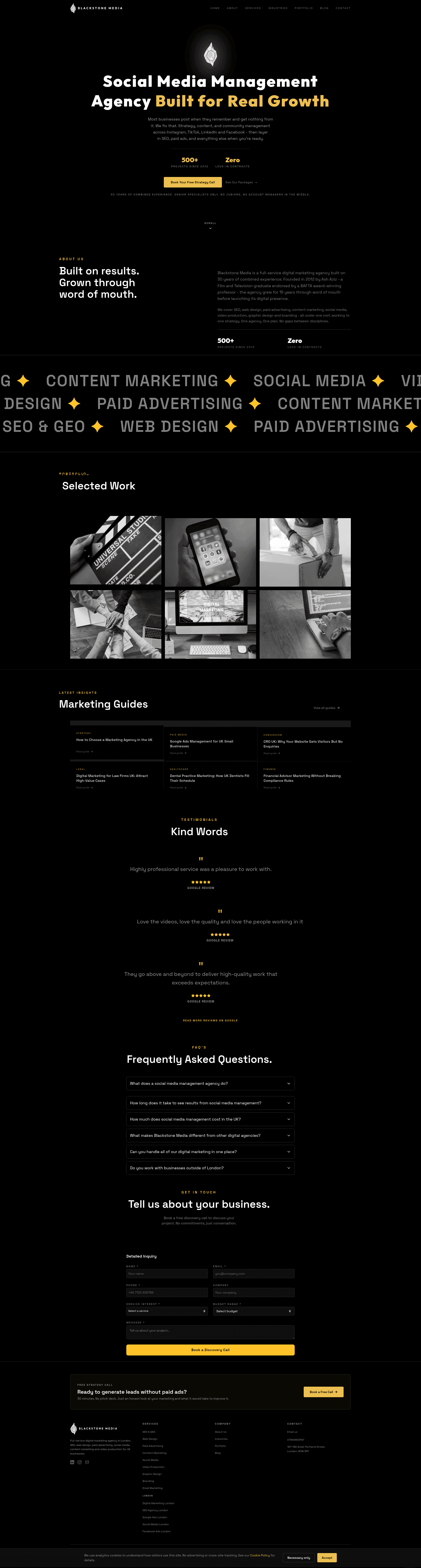 Blackstone Media website screenshot