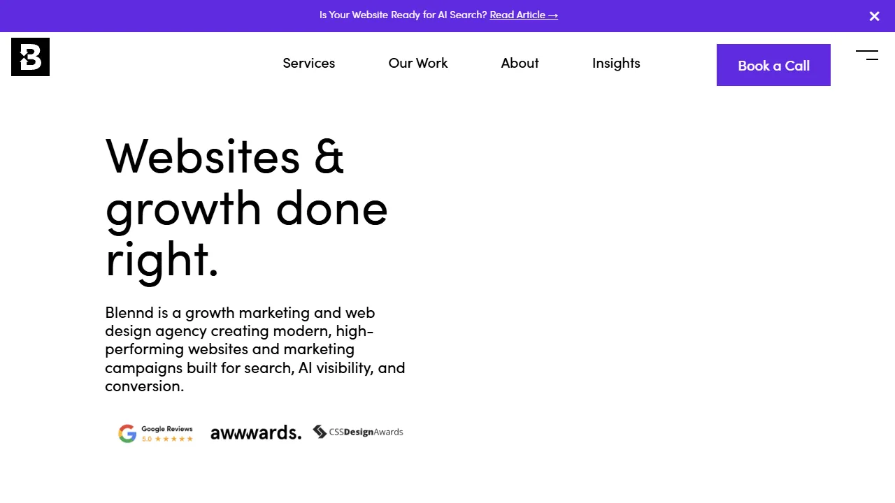 Blennd website screenshot