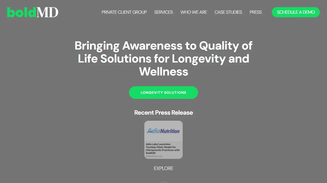 BoldMD website screenshot