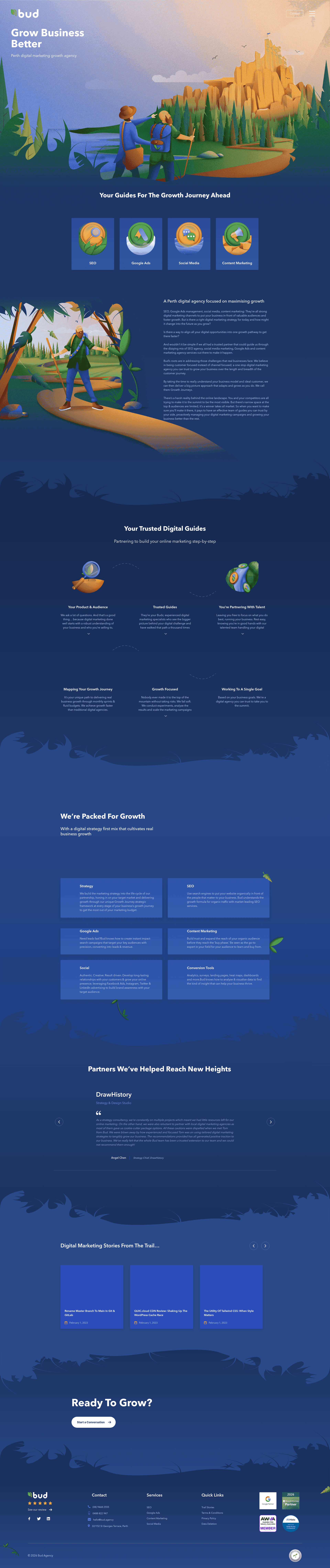 Bud 🌱 website screenshot