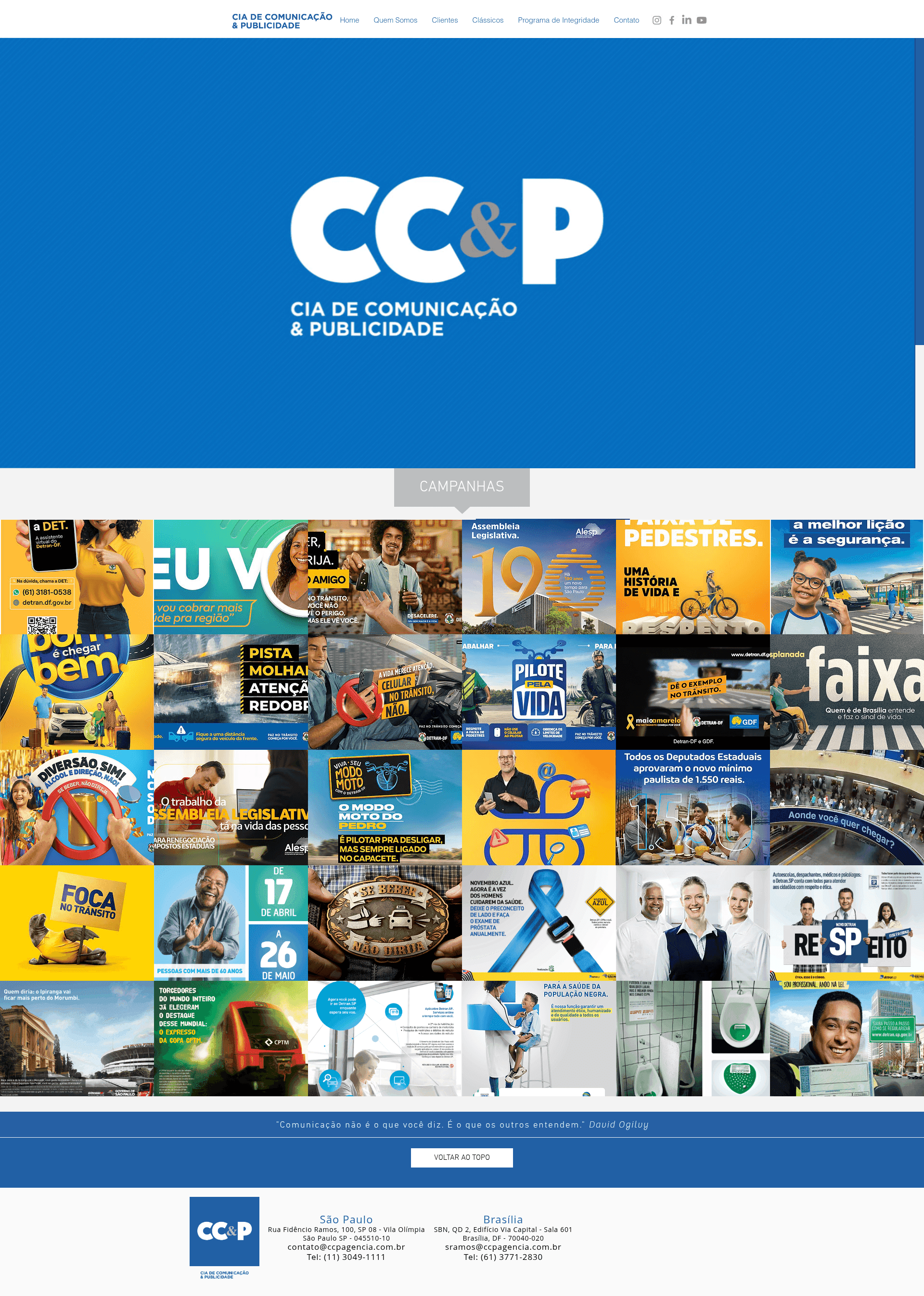 Cc&p website screenshot