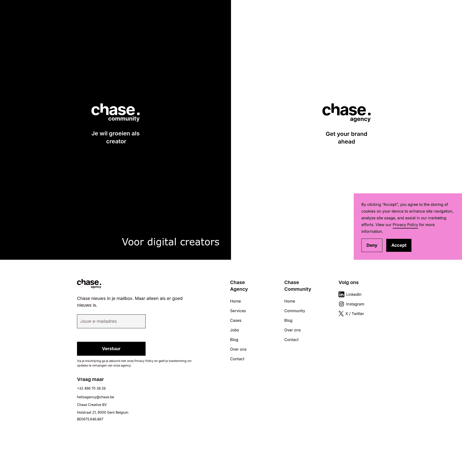 Chase website screenshot