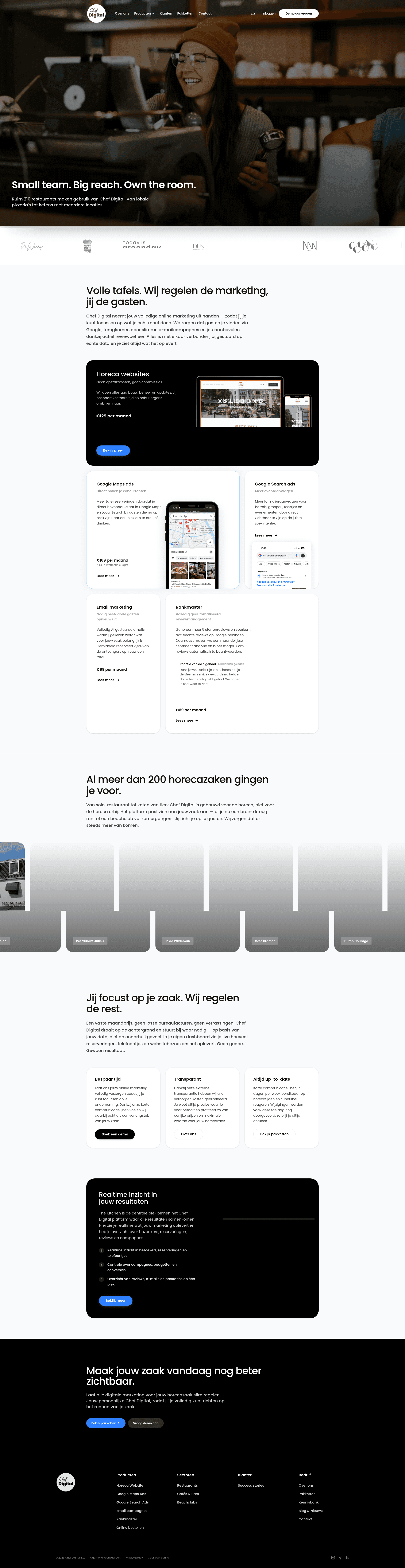 Chef Digital website screenshot