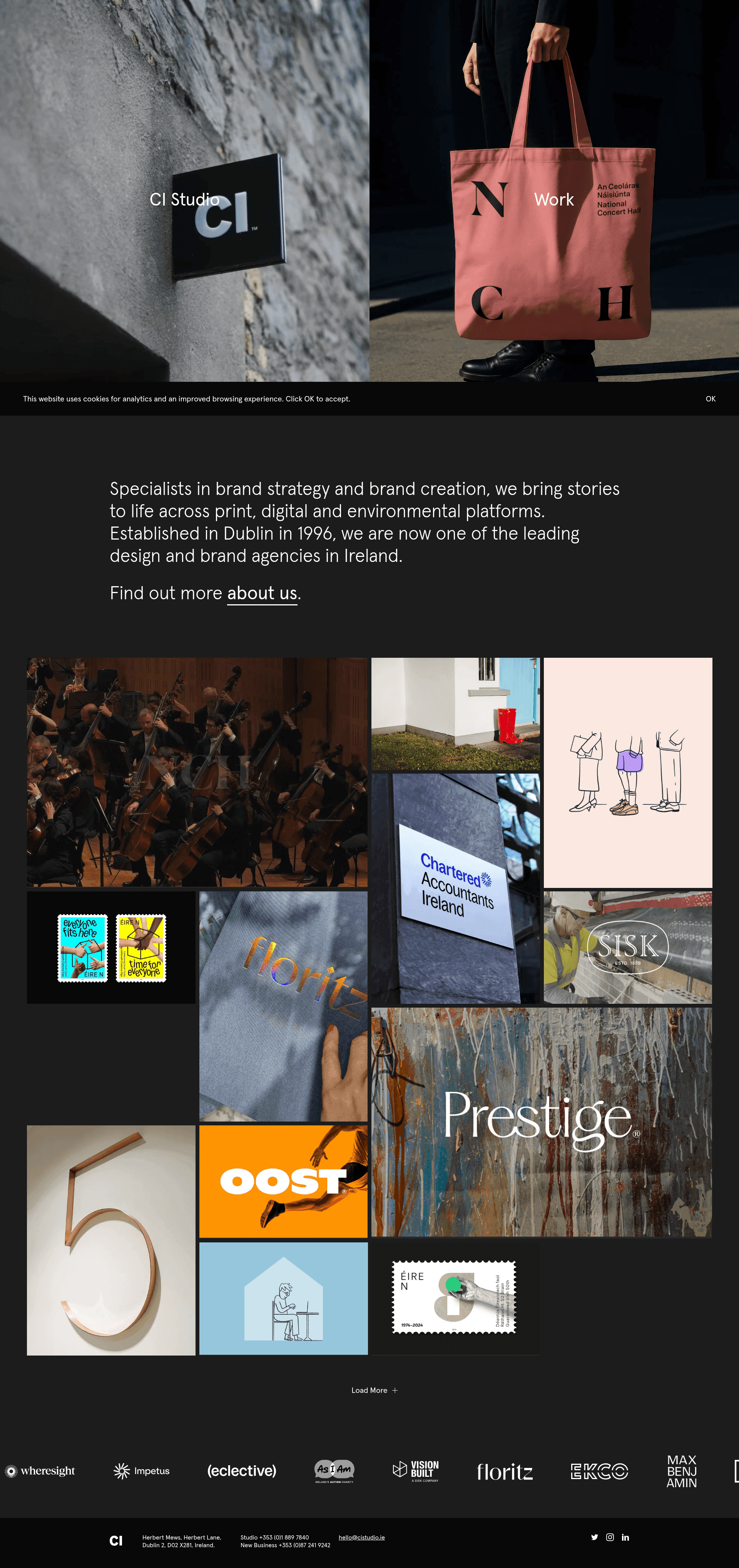 CI Studio website screenshot