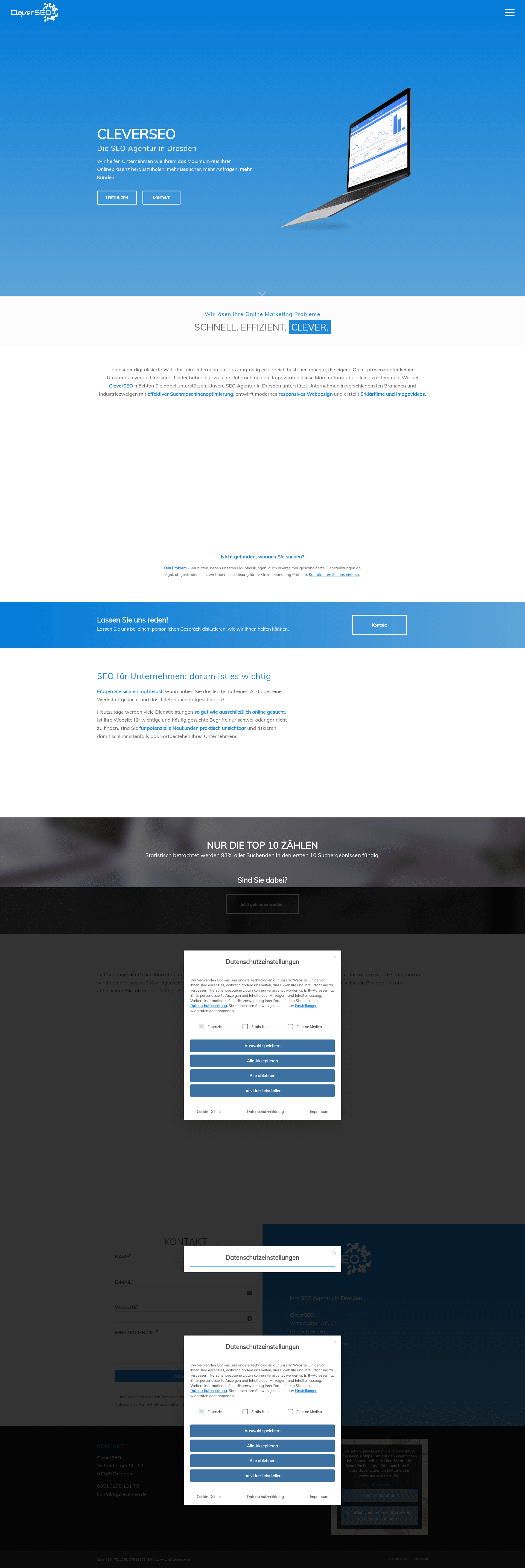 CleverSEO website screenshot