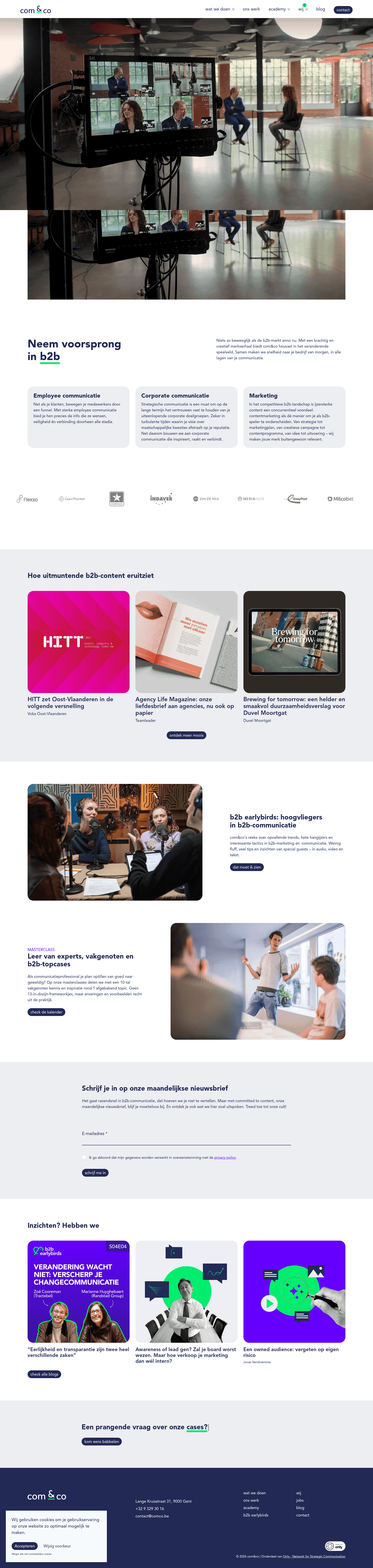 com&co website screenshot