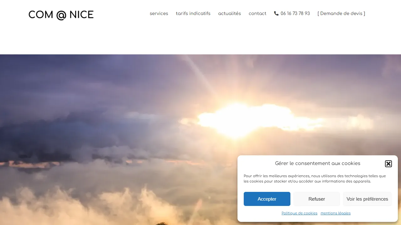 Screenshot of COM @ NICE