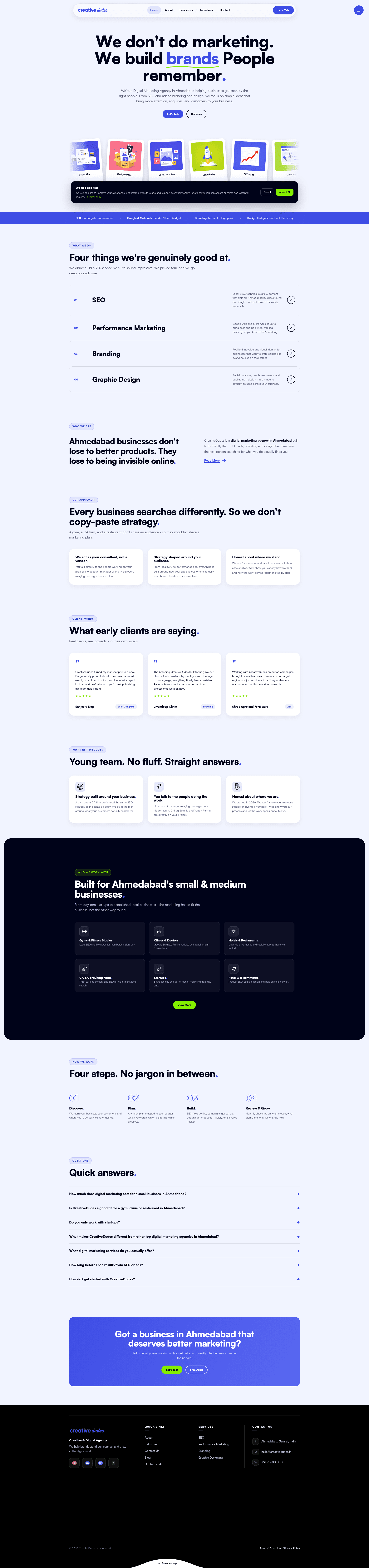 Creativedudes website screenshot