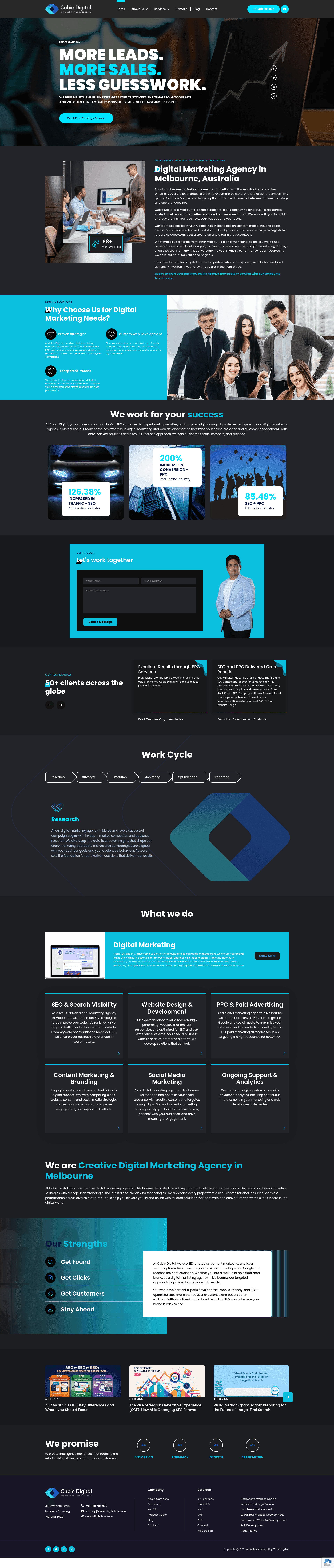 Cubic Digital website screenshot