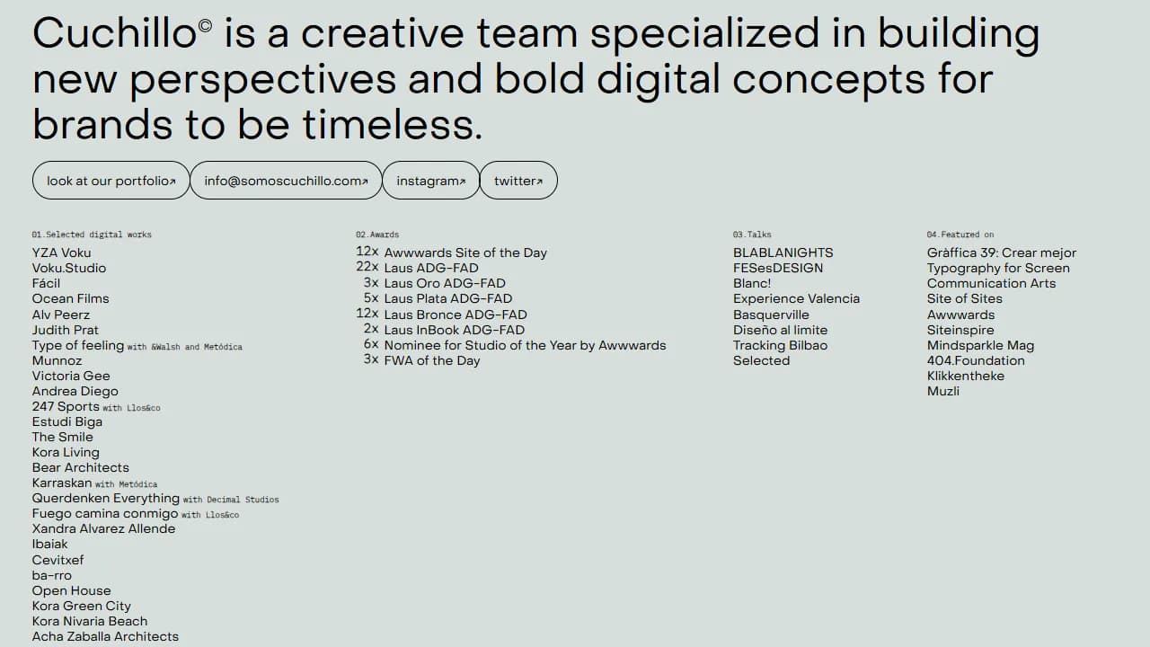 Screenshot of Cuchillo