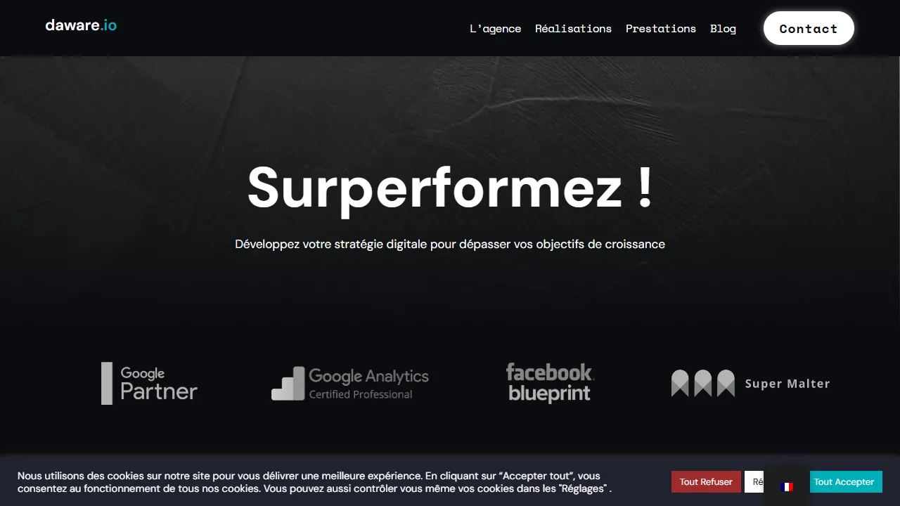 Screenshot of Daware