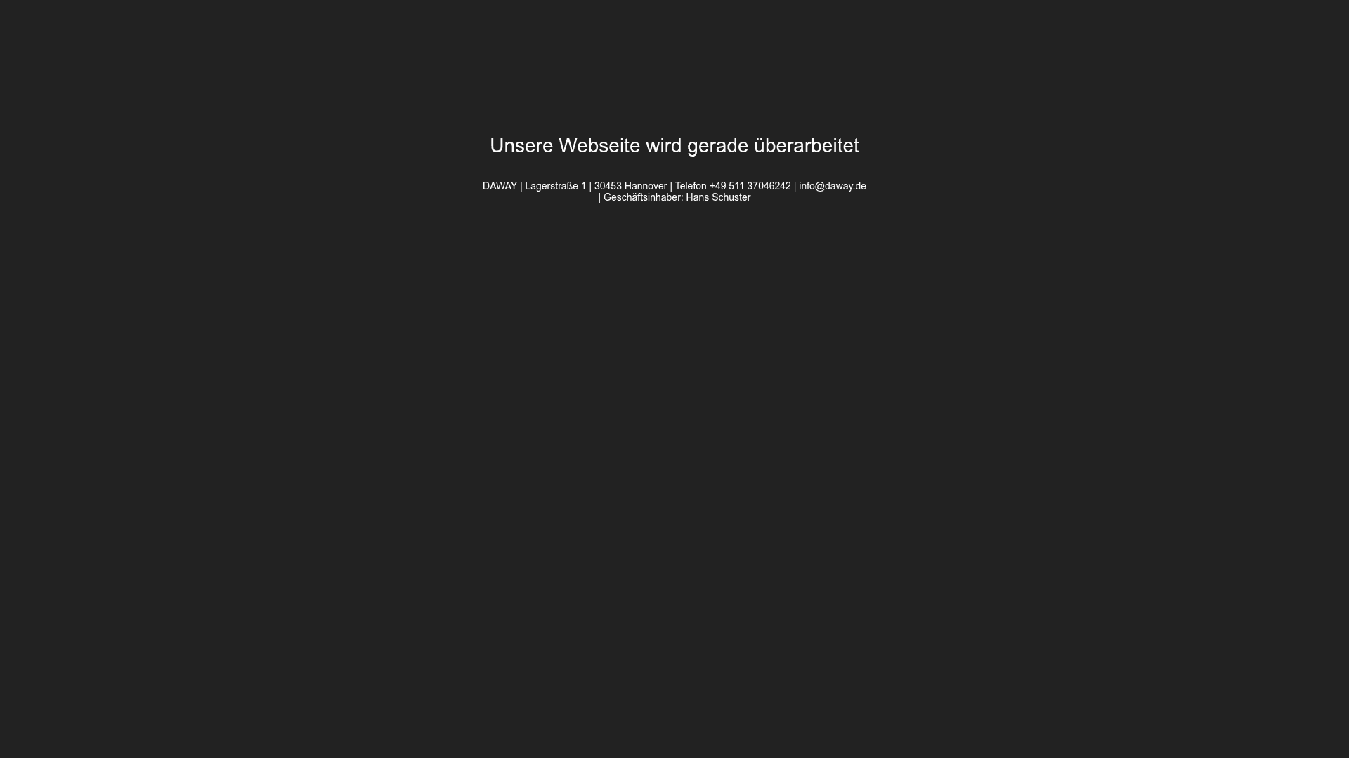 Daway website screenshot