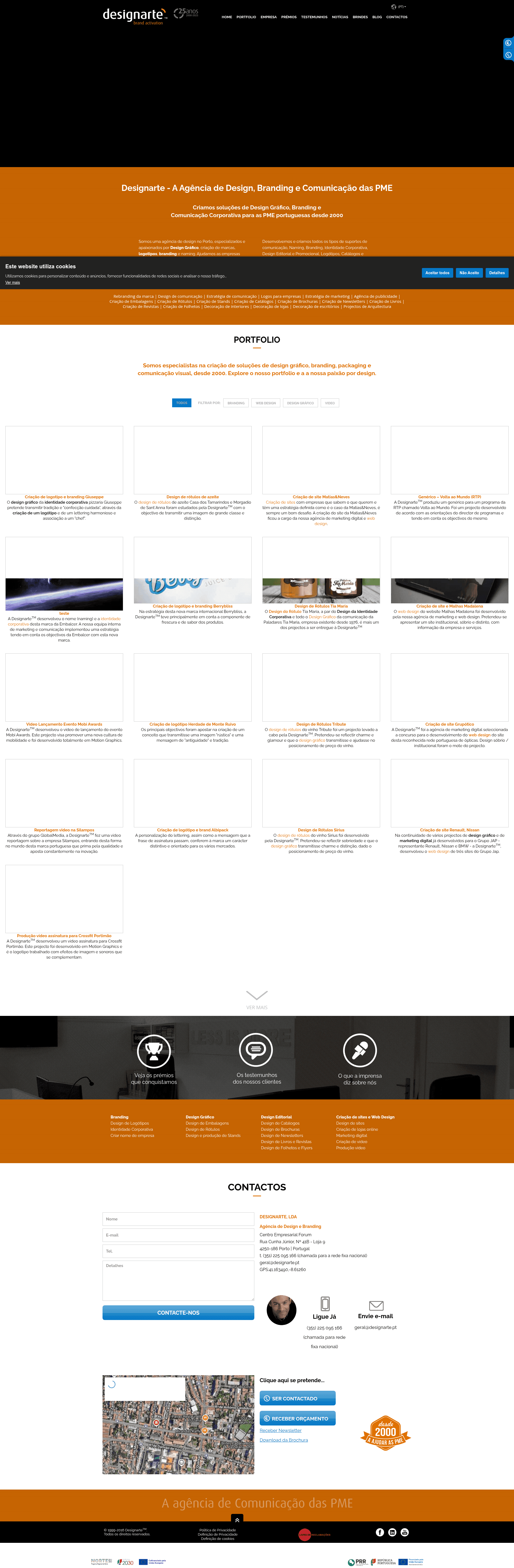 Designarte website screenshot