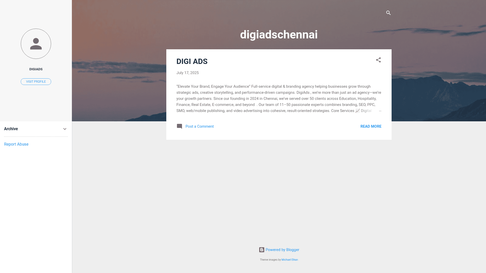DigiAds website screenshot