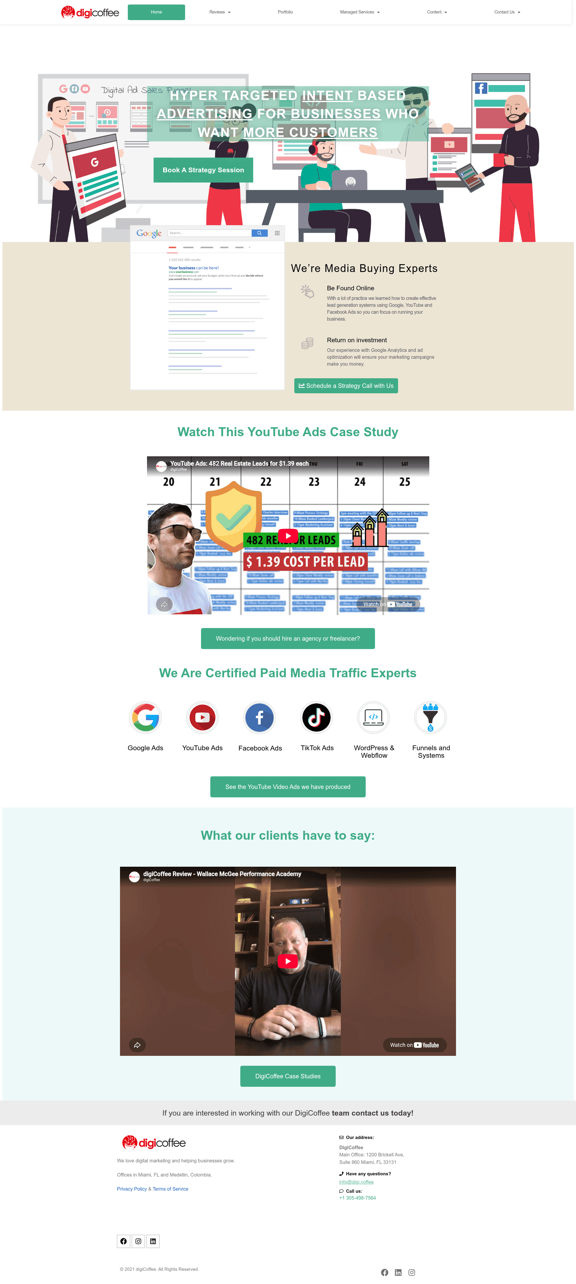 digicoffee website screenshot