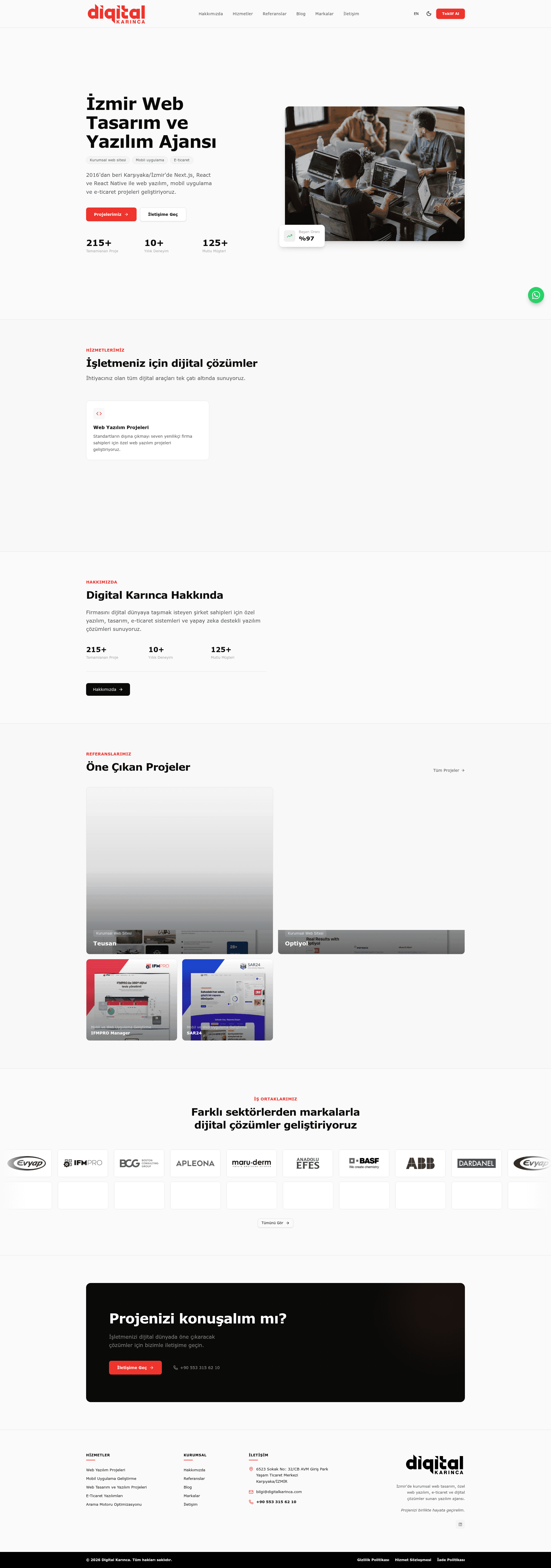 Digital Karınca website screenshot