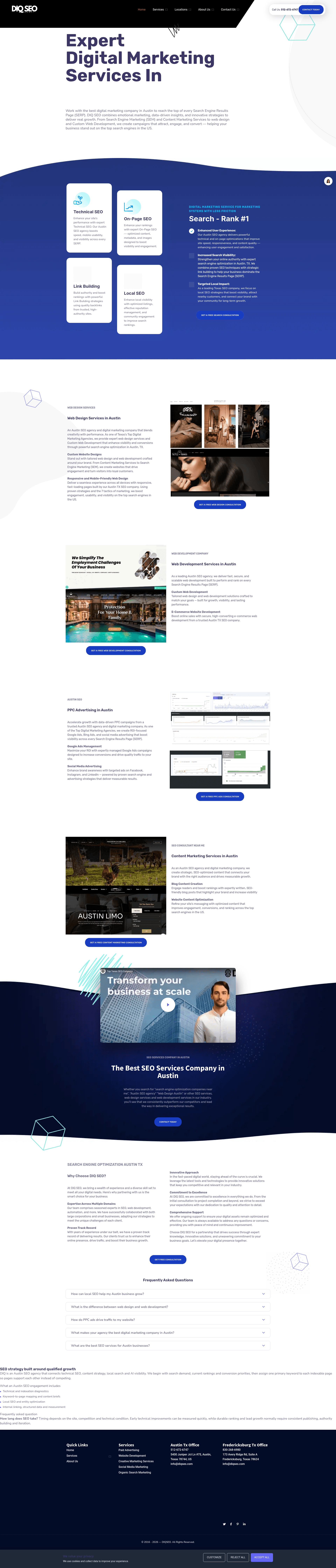 DIQ website screenshot