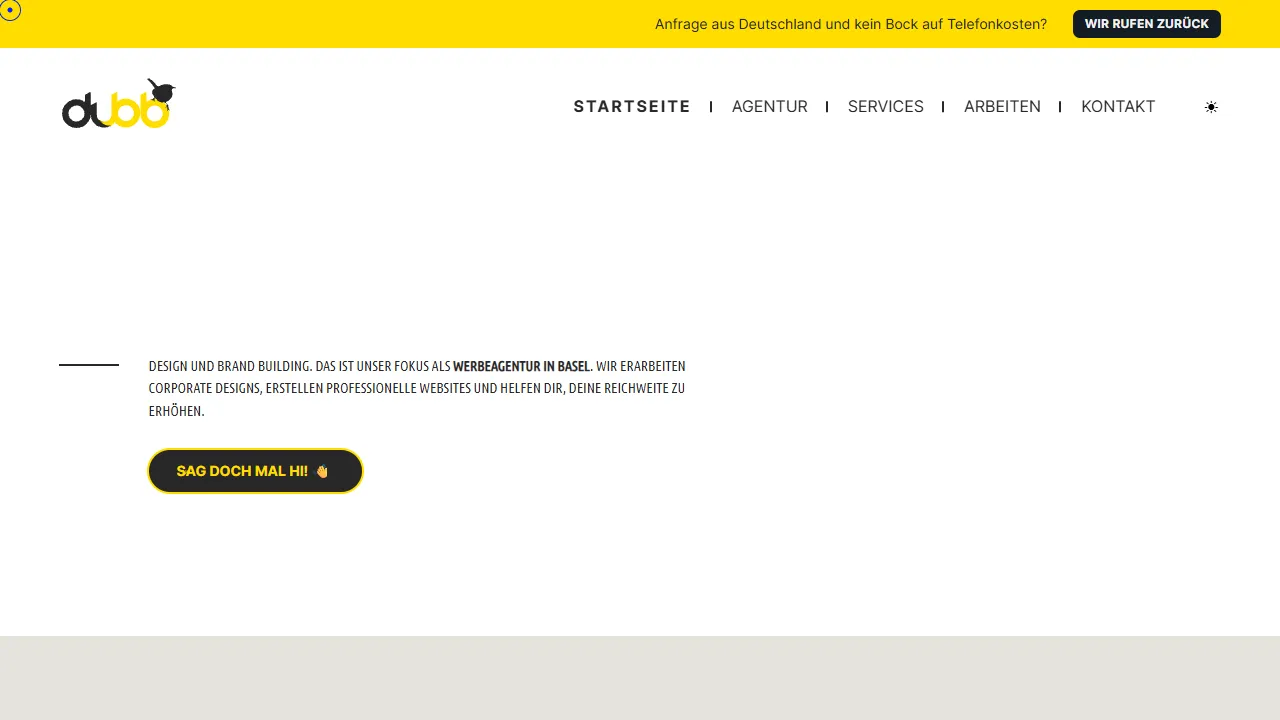 dubb website screenshot