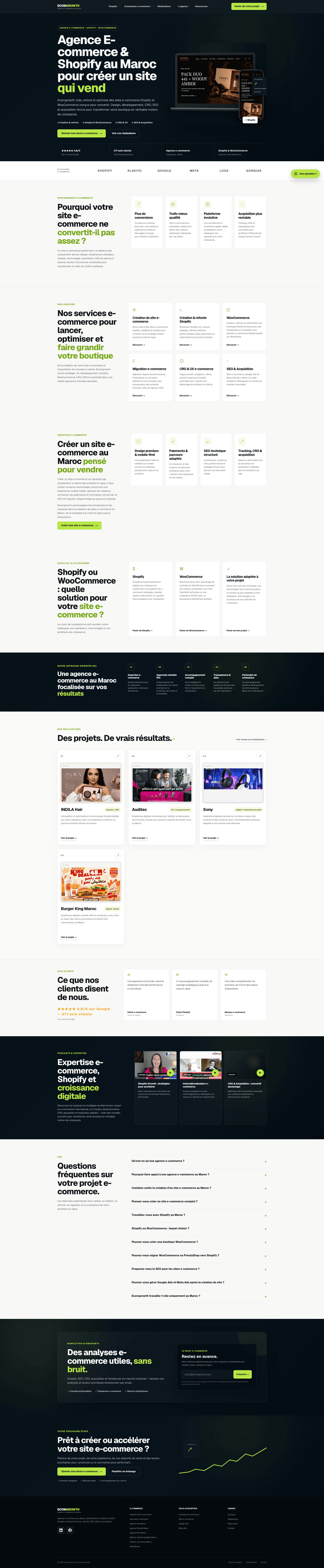 Ecomgrowth website screenshot