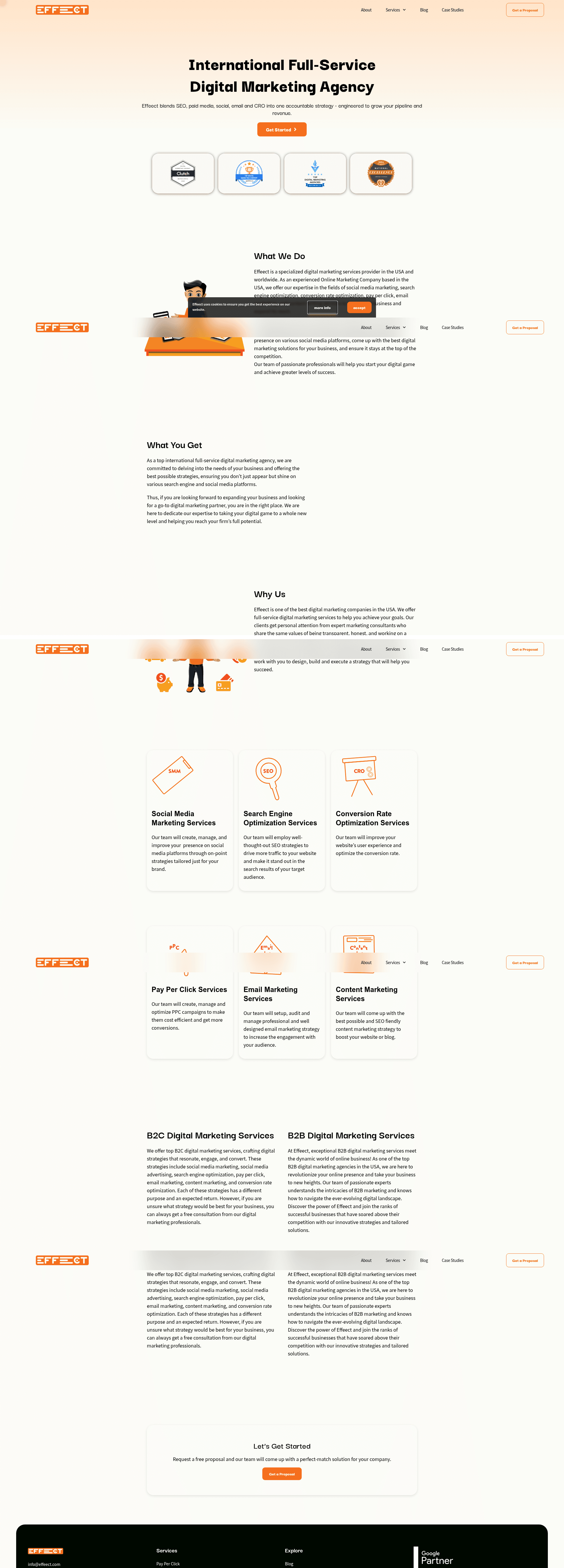 Effeect website screenshot