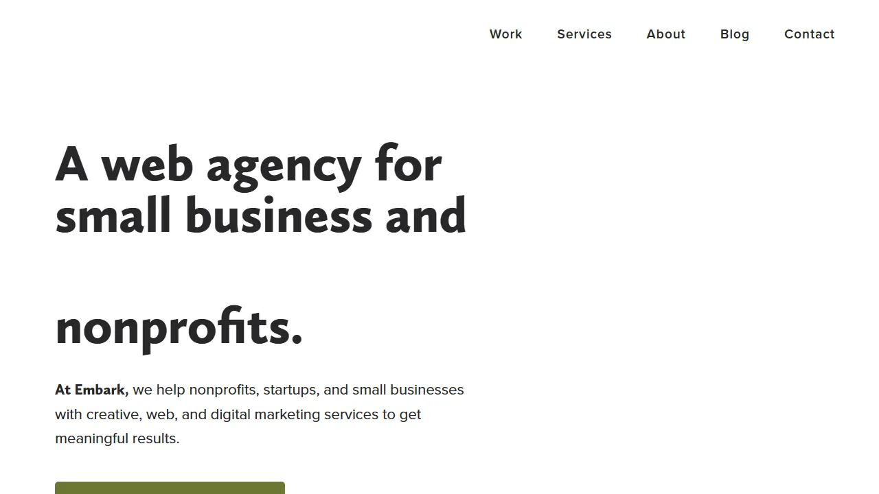 Embark website screenshot