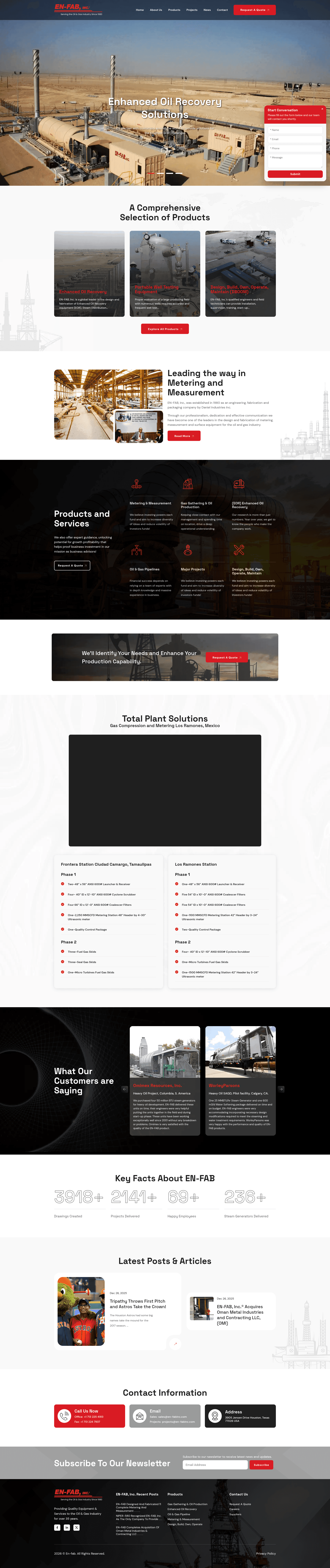 En-fab website screenshot
