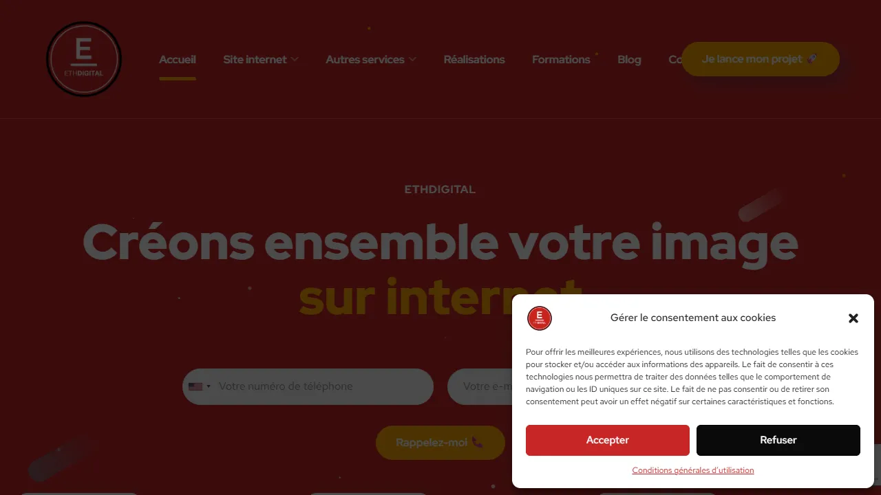 Screenshot of ETHDIGITAL