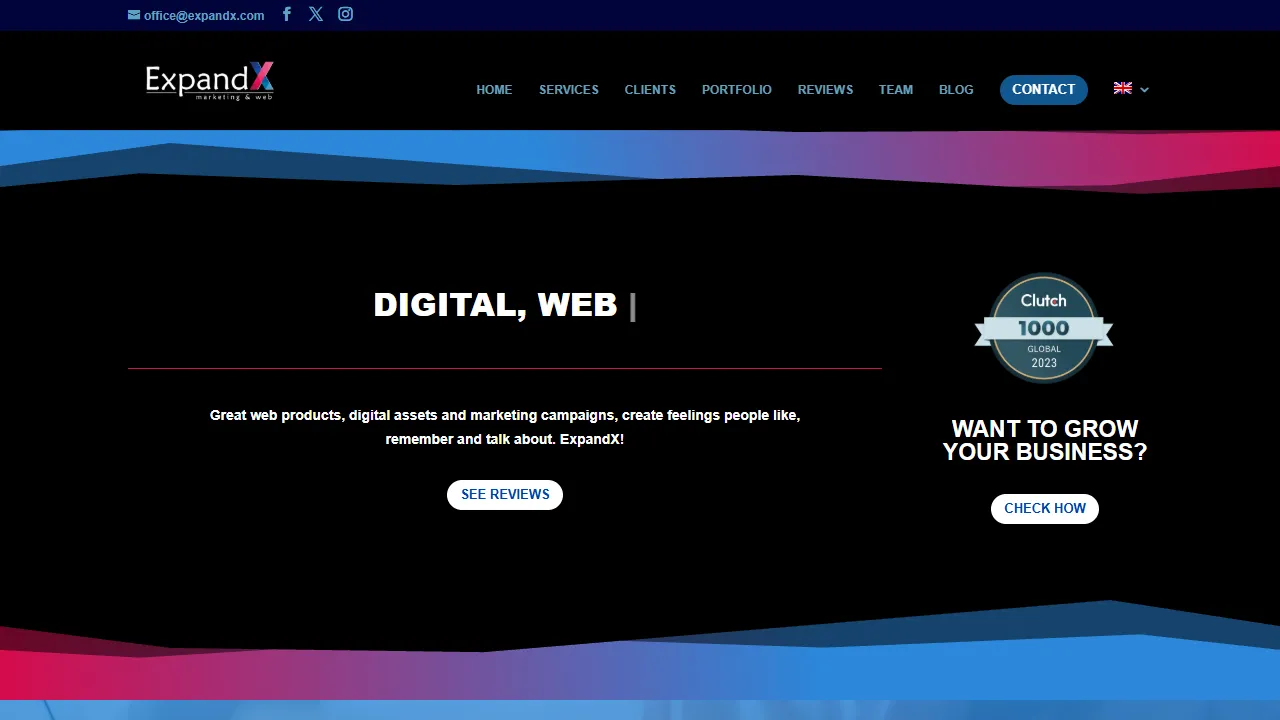 ExpandX website screenshot