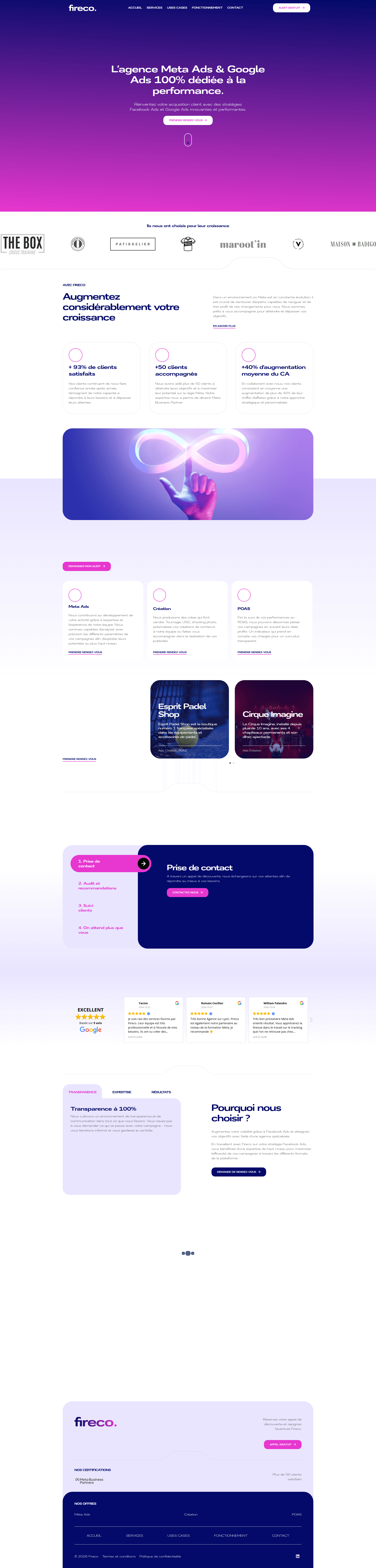 Fireco website screenshot