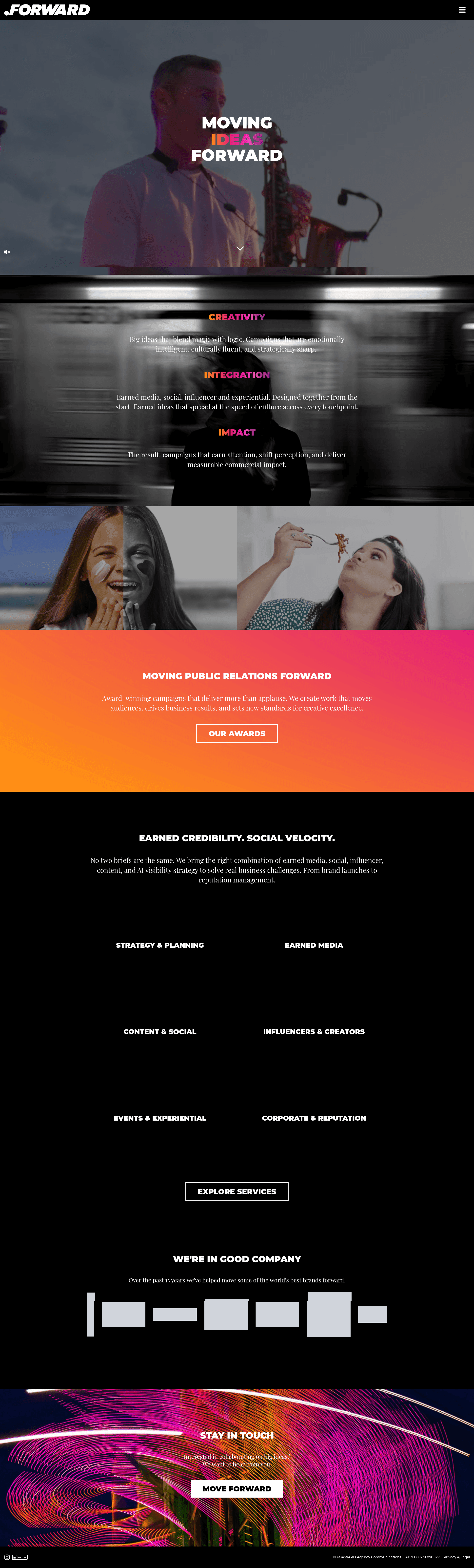 Forward website screenshot