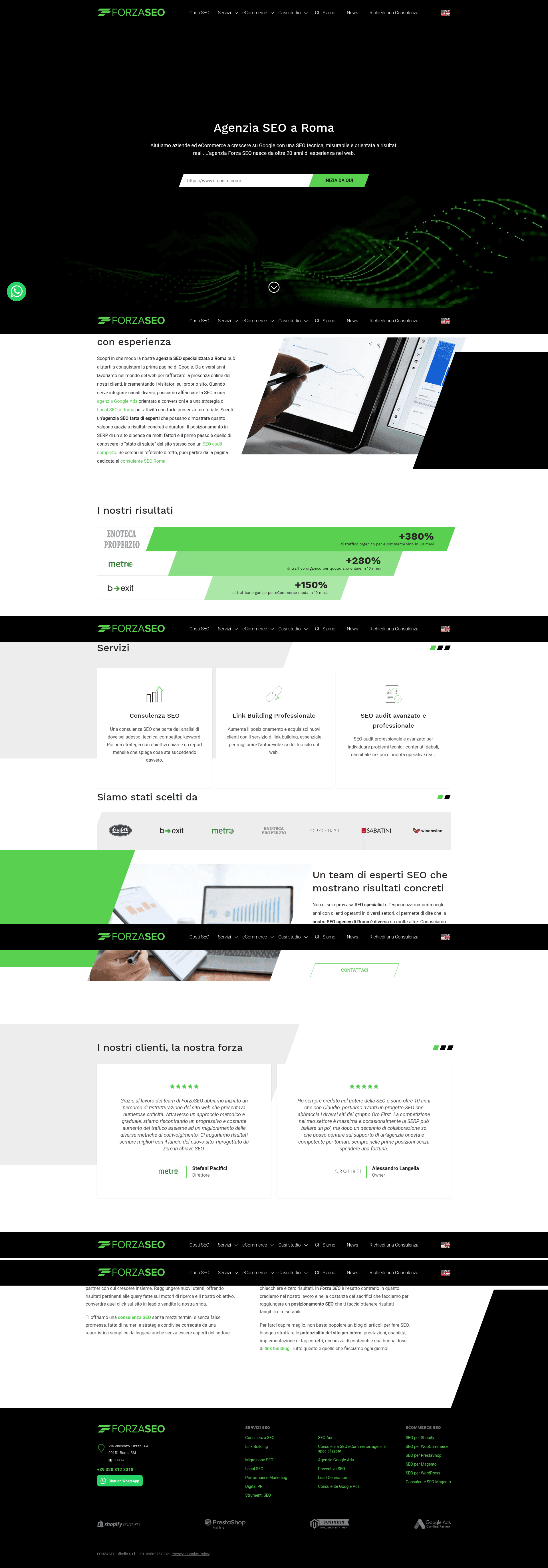 ForzaSEO website screenshot